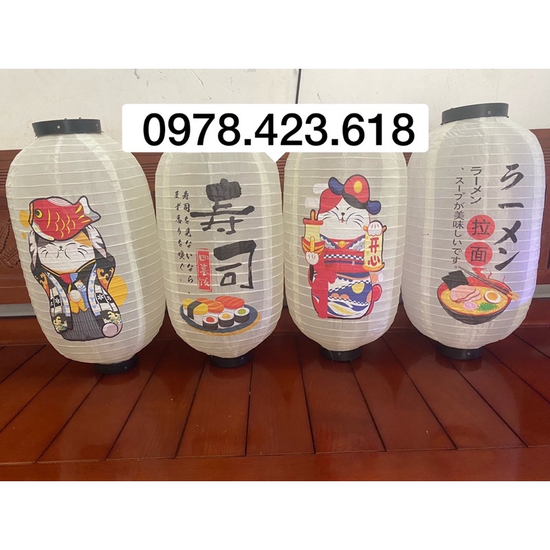 Đèn lồng Nhật Bản - đèn lồng Mèo Nhật Bản trang trí nhà hàng, quán ăn mang may mắn, tài lộc