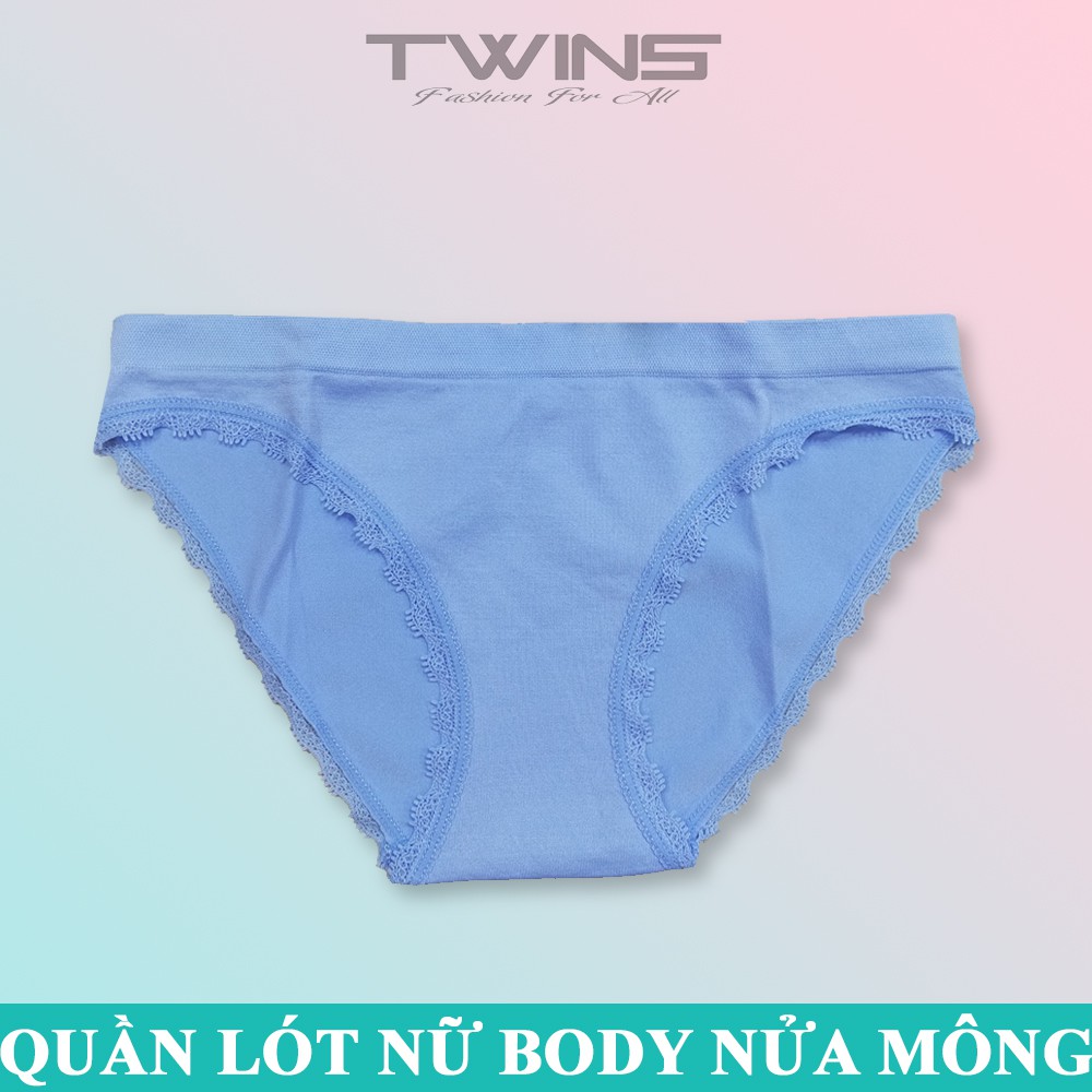 Quần lót nữ dệt kim màu trơn cao cấp lưng bản lớn phom nửa mông co giãn mềm mại thoáng mát size dưới 60kg