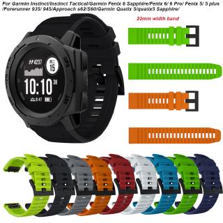 Dây Đeo Thay Thế Chất Liệu Silicon Thiết Kế Nhiều Lỗ Thời Trang Cho Garmin Instinct / Instinct S62 S60 / Garmin