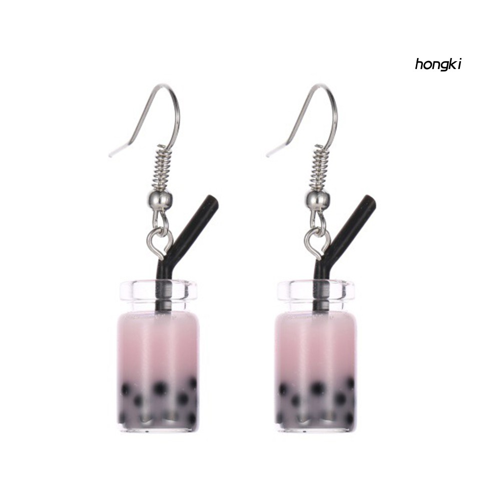 Đôi Bông Tai Dáng Dài Hình Ly Trà Độc Đáo Thời Trang Cho Nữ