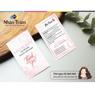 IN 2000 danh thiếp / thank you / đánh giá