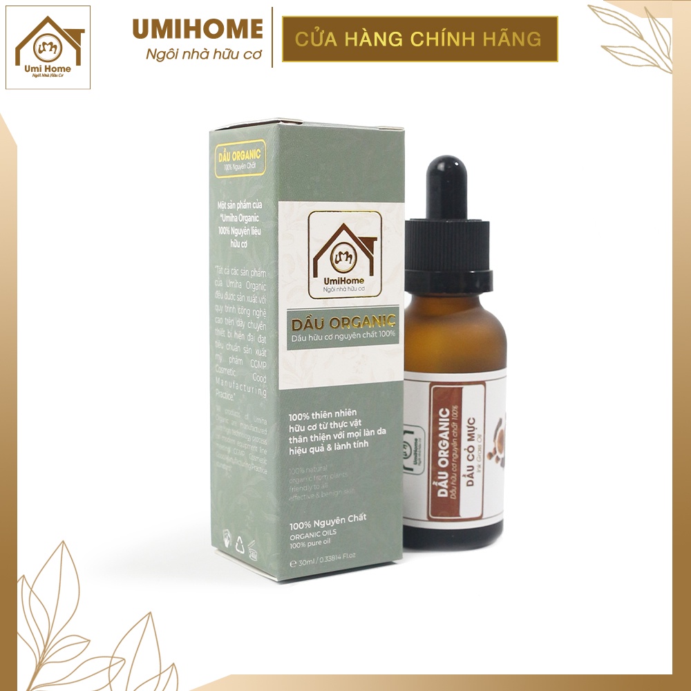 Dầu cây Cỏ Mực hữu cơ UMIHOME nguyên chất 30ml chăm sóc sức khỏe hiệu quả