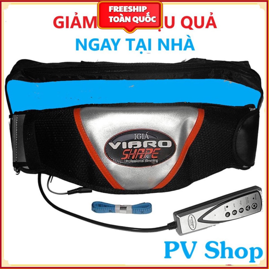 Đai rung nóng VIBRO SHAPE - Đai massage giảm mỡ bụng, đùi, mông . .