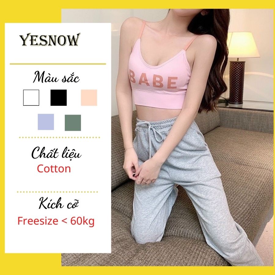 Bra 2 Dây, Khoét lưng BaBe cocoland nâng ngực chất liệu cotton- ôm body co giãn 4c mềm mịn | BigBuy360 - bigbuy360.vn