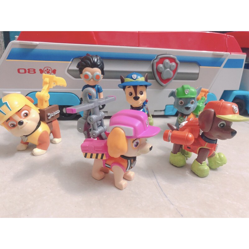 (Paw Patrol) Chó cứu hộ biến hình và đội trưởng Ryder cùng Chase cứu hộ rừng xanh( Hàng chính hãng-nobox)