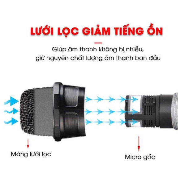 Micro Đa Năng V12, Mic không dây, MIC loa kéo phù hợp với tất cả loa kéo | Bảo Hành 6 Tháng