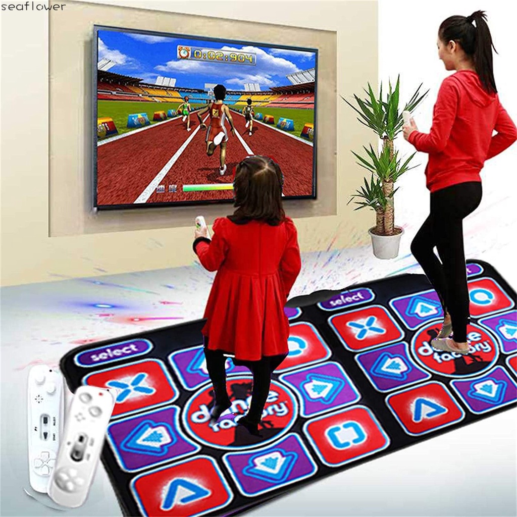 Thảm Chơi Game Nhảy Múa Không Dây Chống Trượt Với 2 Điều Khiển Từ Xa Đa Năng Cho Pc Tv