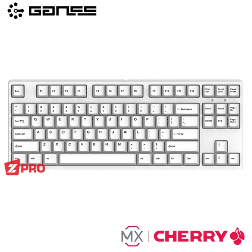 Bàn phím cơ Ganss GS87-C Black (Cherry Switch, PBT, Led trắng)
