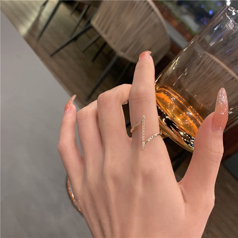 Nhẫn Hở Đính Ngọc Trai Zircon Đơn Giản Thời Trang