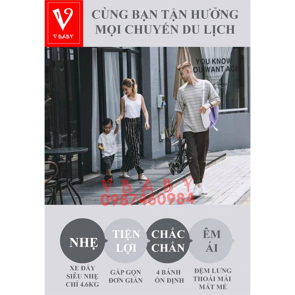 [Trợ giá] XE ĐẨY DU LỊCH TRẺ EM V2-1