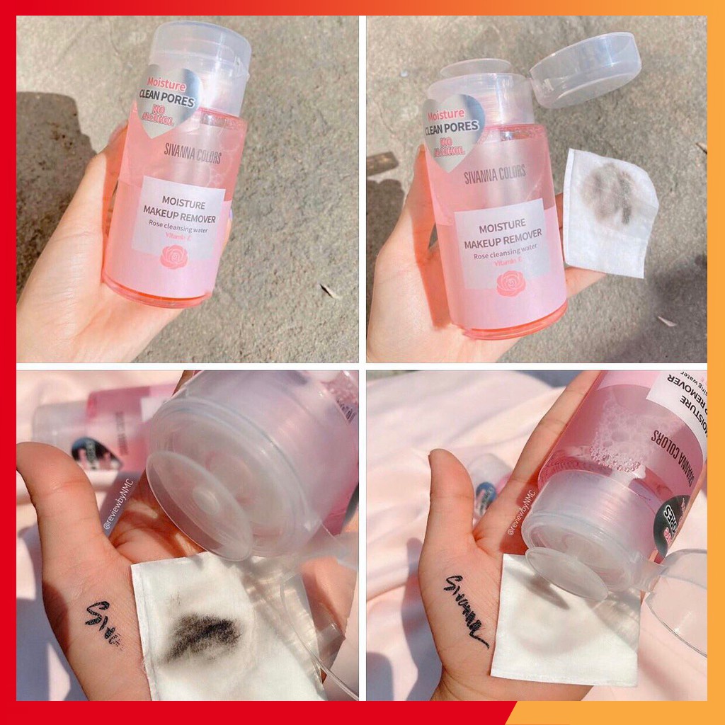 Nước Tẩy Trang Không Cồn Sivanna Thái 180ml