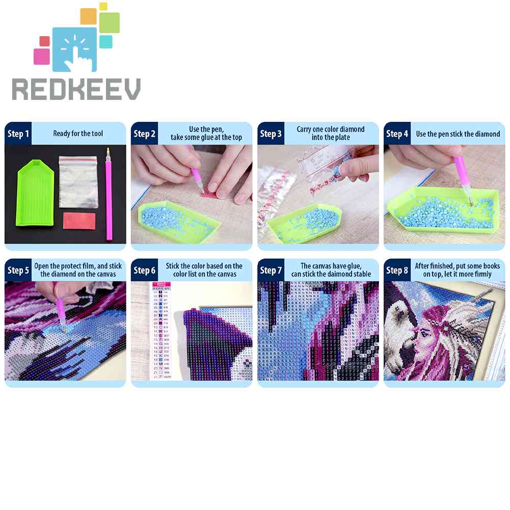 Bộ Tranh Đính Đá Tự Làm Toàn Diện Hình Phong Cảnh Trang Trí Nhà Cửa