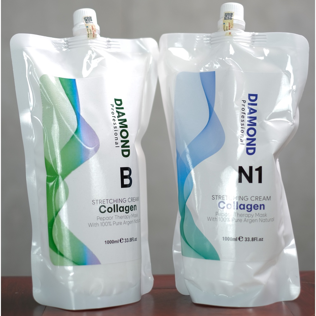 Combo kem ép side số 1 Diamond bản N1,N2,N3 và kem định hình B 1000ml