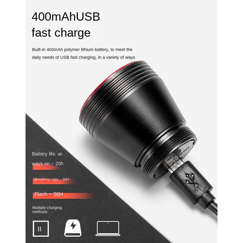 Rockbros Đèn Đuôi Xe Đạp Q5 Cảm Biến Thông Minh Chất Lượng Cao