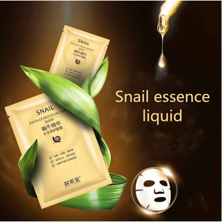 Hot Sale Snail Essence Liquid Hydrating Whitening Natural Skin Care Mask Gentle & Skin-friendly