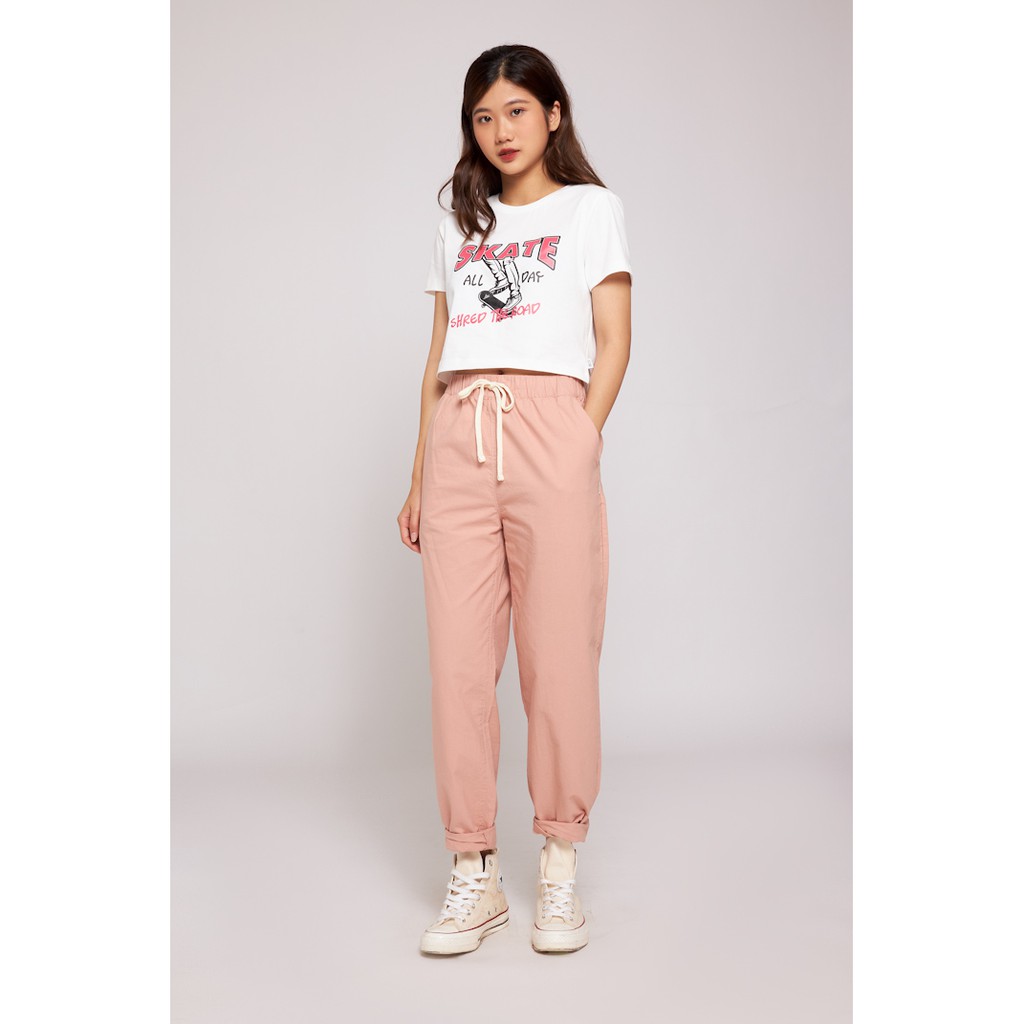  Áo Thun BOO Croptop Nữ Dáng Rộng 100%Cotton In Hình Cá Tính