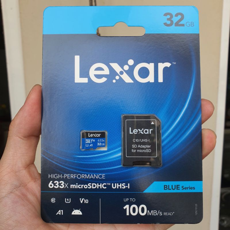 Thẻ nhớ MicroSD Lexar Class 10 U3 633x 95MB - Hàng phân phối chính hãng