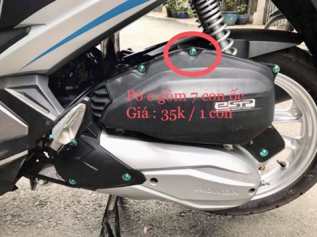 Ốc áo cho xe Yamaha 5li18 ( 5 li xoắn ), pô e tay ga titan Gr5