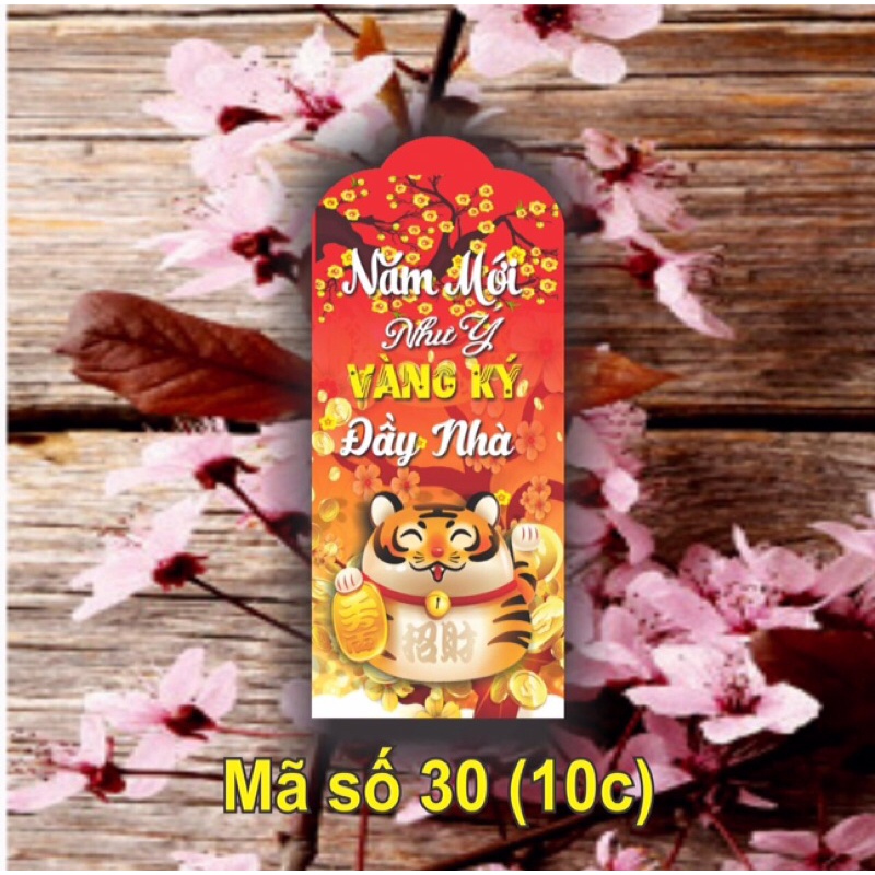 Sét 10 lì xì tết kute