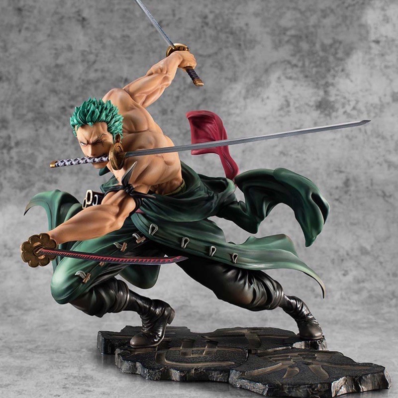 Mô hình Zoro tam kiếm 3000 POP Thế giới - OnePiece ( có và không có hiệu ứng hắc khí)