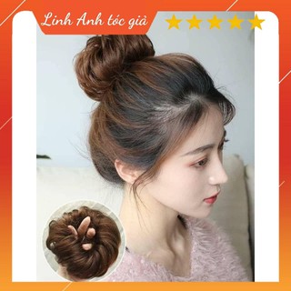 Tóc búi rối - Tóc giả búi rối cột Hàn Quốc