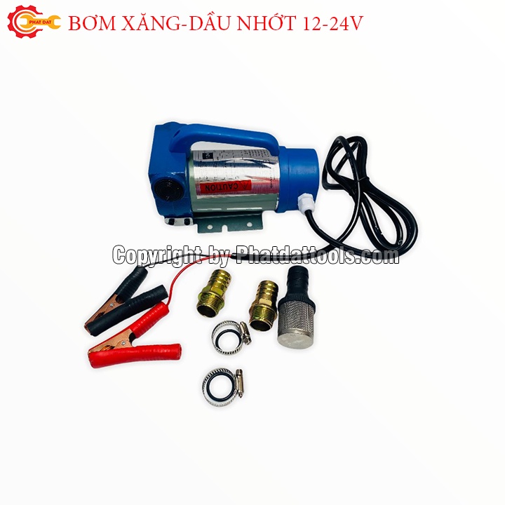 Máy Bơm Hút Nhiên Liệu Xăng, Dầu 12V - 24V - 220V- Bảo Hành 6 Tháng