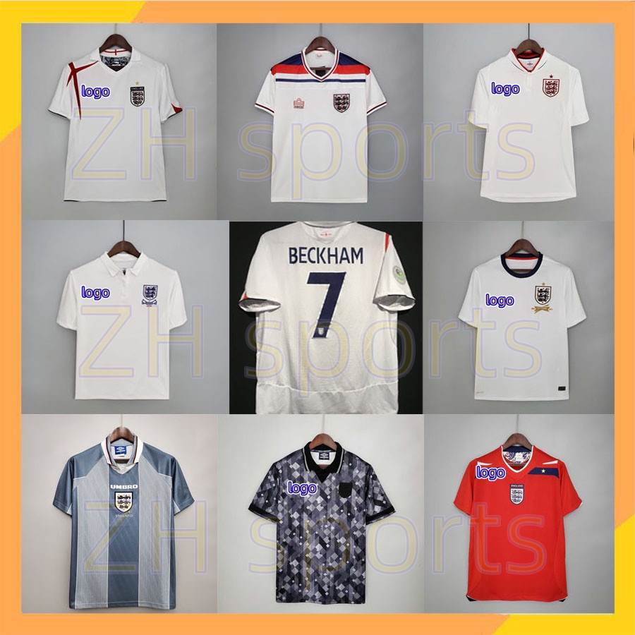 Áo Thun Họa Tiết Đội Tuyển Anh 08 10 1982 1990 1996 2006 2010 2013