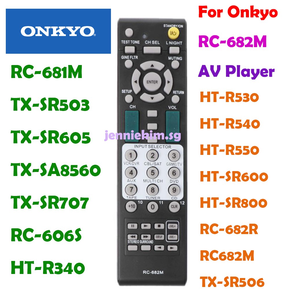 Mới Thay Thế Cho Onkyo RC-682M AV Player Điều Khiển Từ Xa RC-682R RC682M TX-SR506 RC-681M TX-SR503 T
