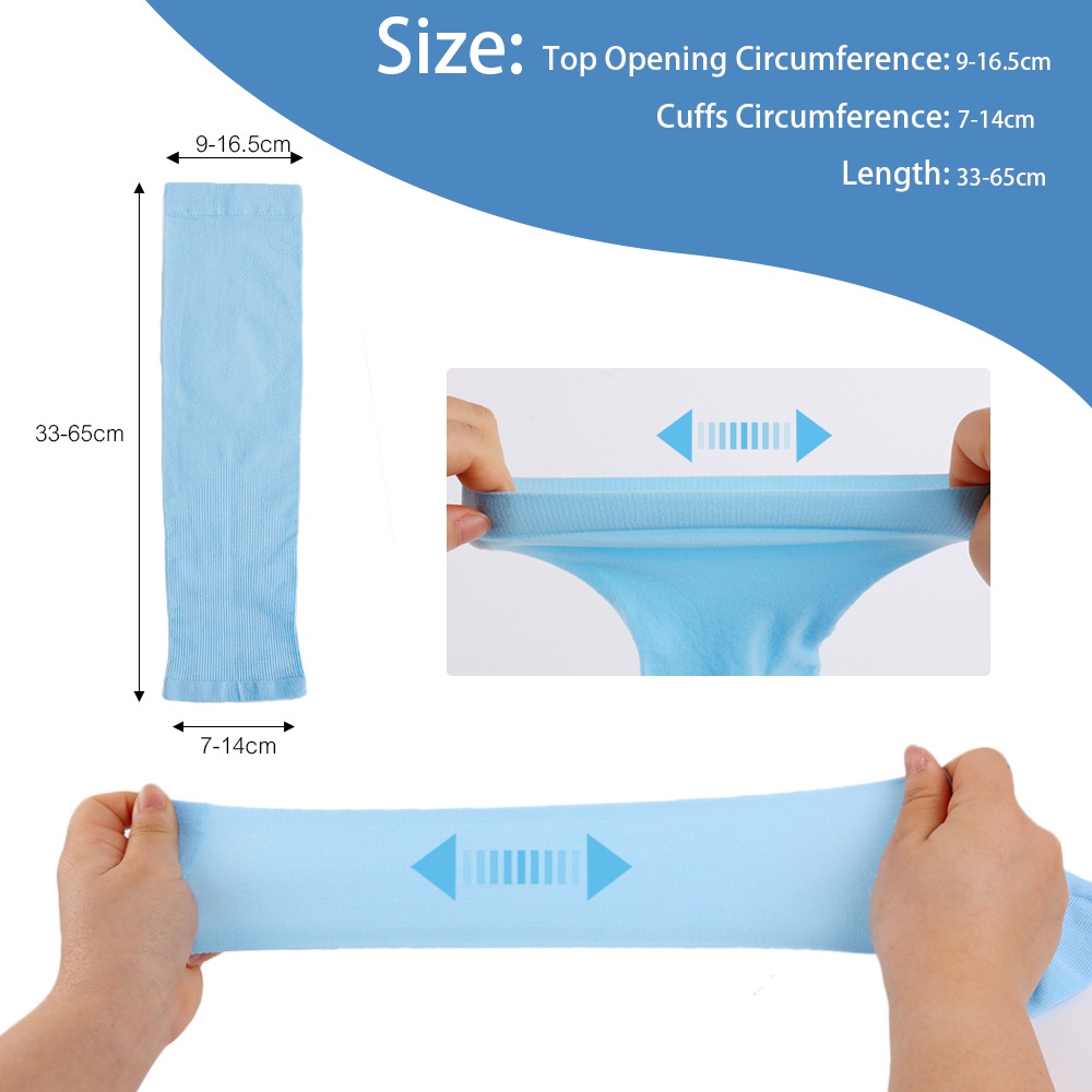 Găng Cánh Tay Bằng Lụa Lạnh Co Giãn Thoáng Khí Chống Tia UV Thoải Mái Thời Trang Cho Nữ