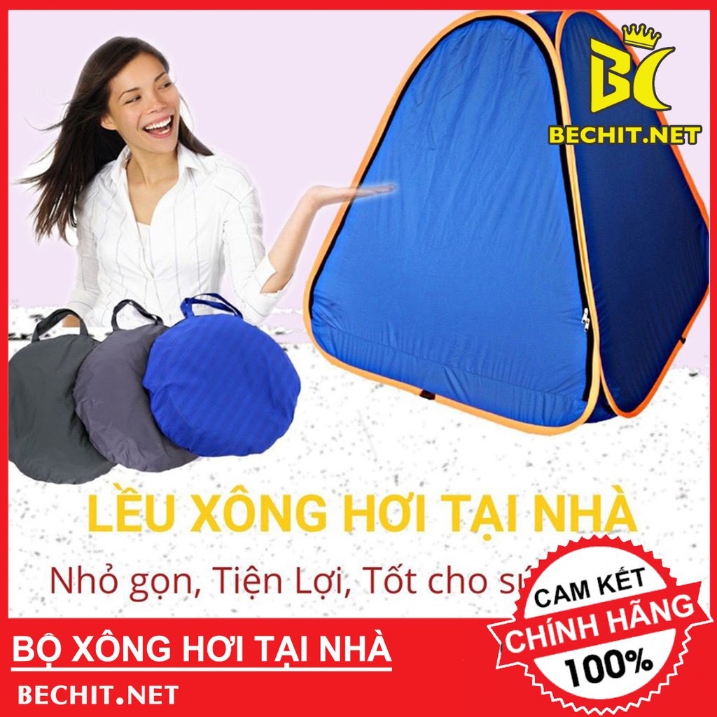 LỀU XÔNG HƠI TỰ BUNG GẤP GỌN TẠI NHÀ 1 NGƯỜI ( LOẠI CHUI ĐẦU ) MÀU NGẪU NHIÊN