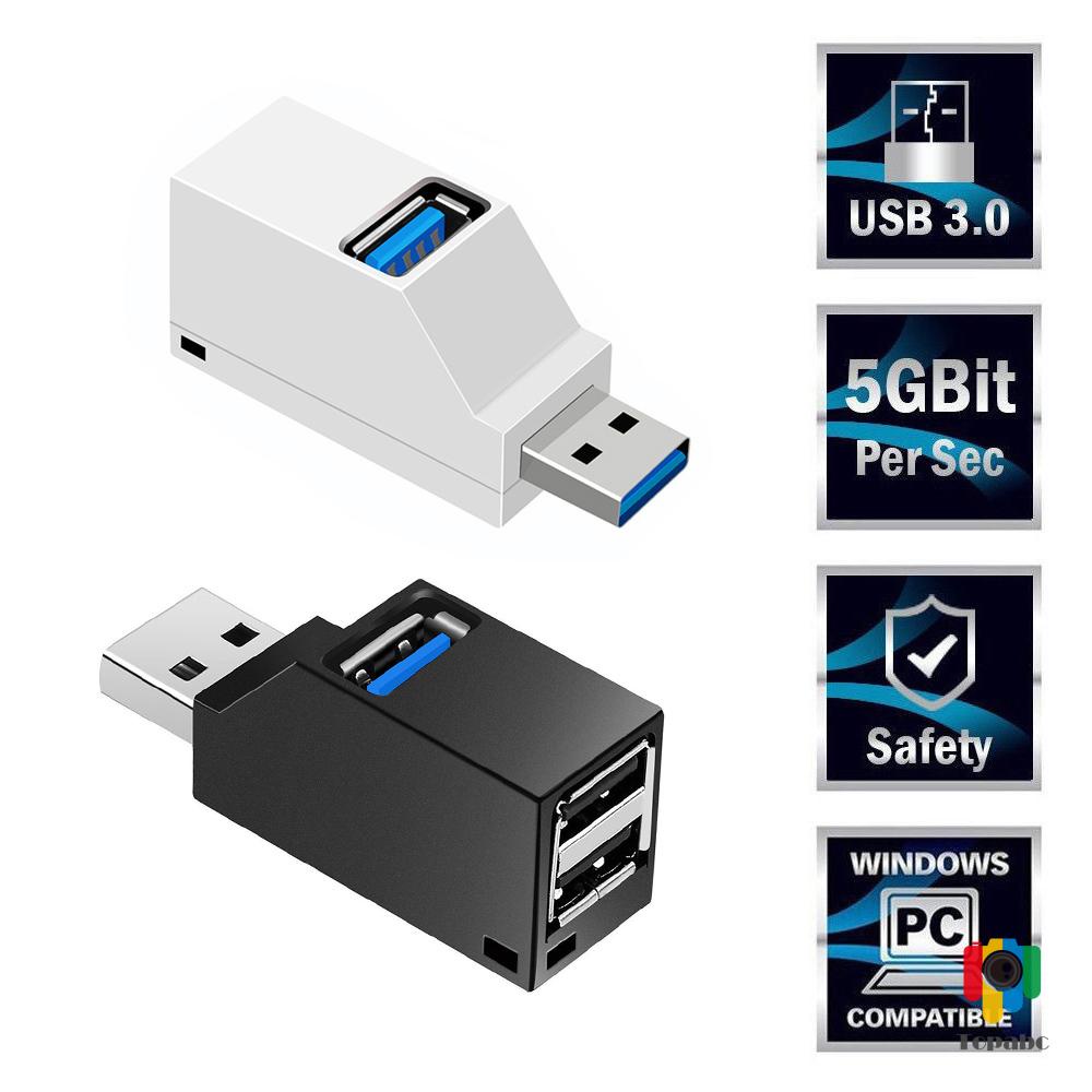 Đầu Hub Chia 3 Cổng Usb 3.0 và 2.0 Tốc Độ Cao - HUB chia usb 3.0