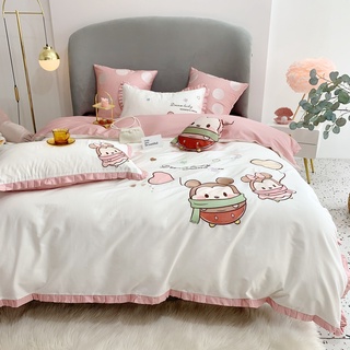 bộ chăn ga gối Lụa satin 60s, hàng 7 món