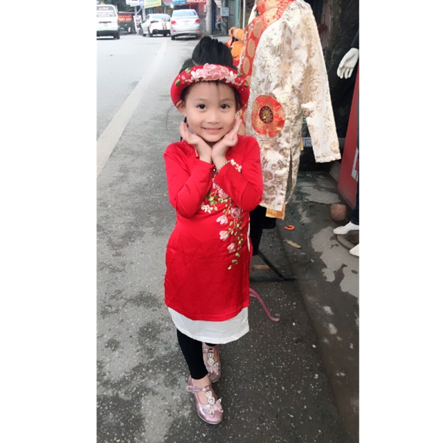 Combo áo dài + quần + mấn.