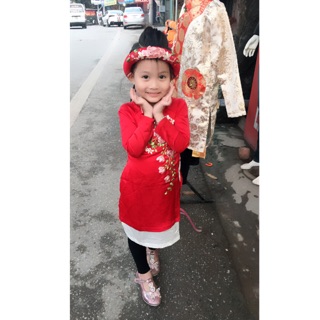 Combo áo dài + quần + mấn.