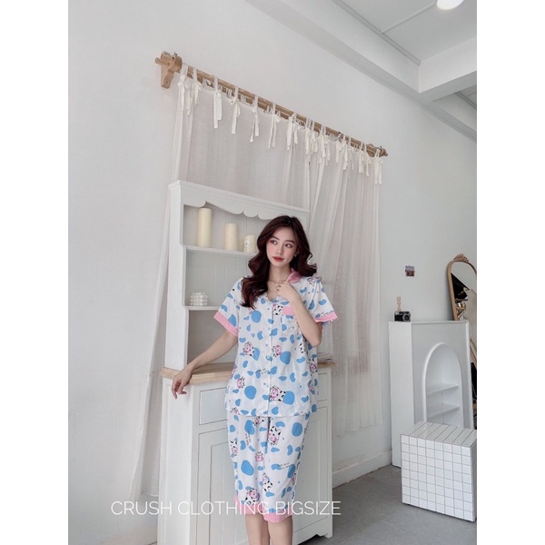 [Mẫu Đẹp] Pyjama Đồ Bộ  Ngố Bigsize 55-100kg Diện cực Đẹp Chất lụa Nhật  Cao Cấp | BigBuy360 - bigbuy360.vn