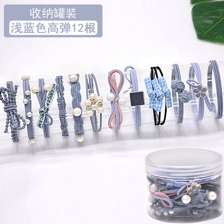 Dây Buộc Tóc Cao Su Co Giãn Kiểu Hàn Quốc Dễ Thương