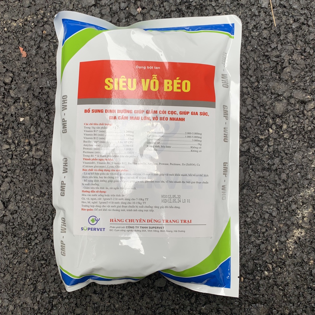 Vỗ Béo Vật Nuôi Chuẩn Công Ty SuperVet Bổ Sung Dinh Dưỡng Giúp Giảm Còi Cọc Gia Súc Gia Cầm Mau Lớn