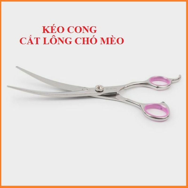 kéo cong,thẳng,răng lược cắt tỉa lông chó mèo thú cưng