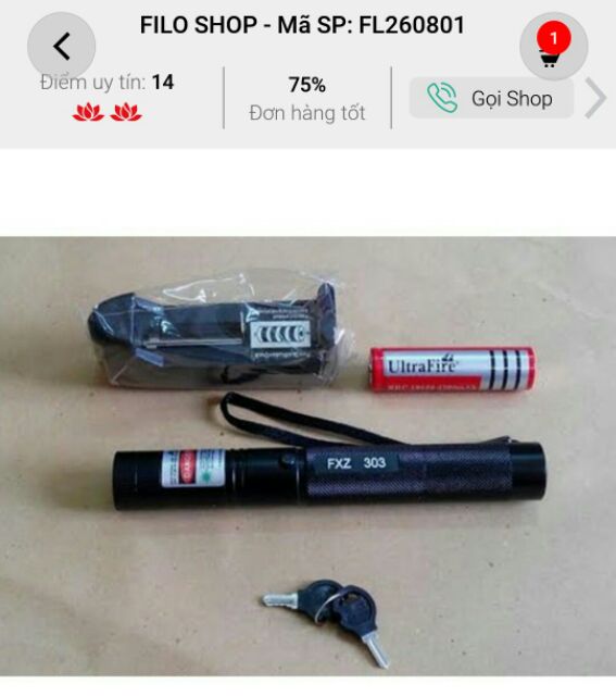 Đèn pin laze 303- tia xanh | BigBuy360 - bigbuy360.vn