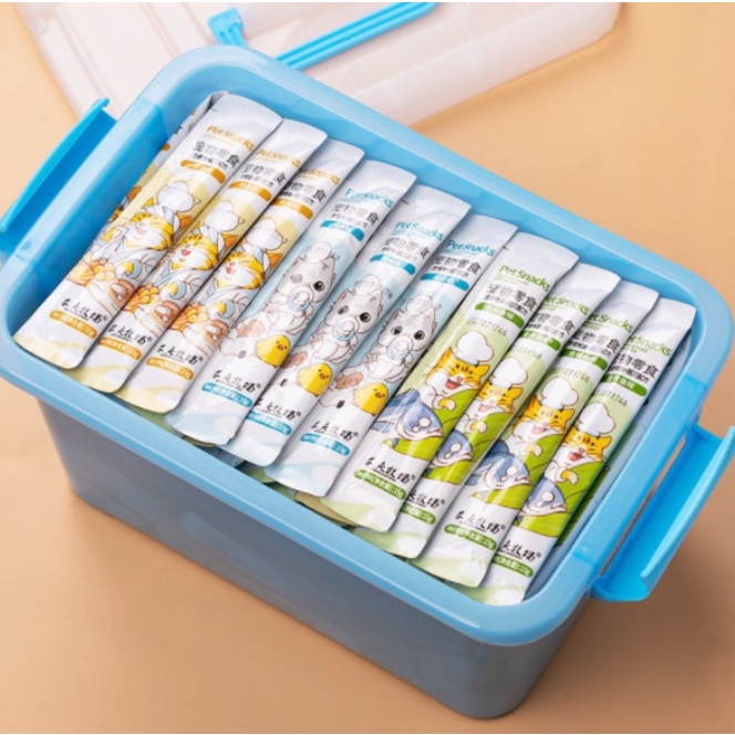 Súp Thưởng Pet Snack Hình Mèo 15gr - Súp mèo PETSNACK chibi 3 Vị Thơm Ngon