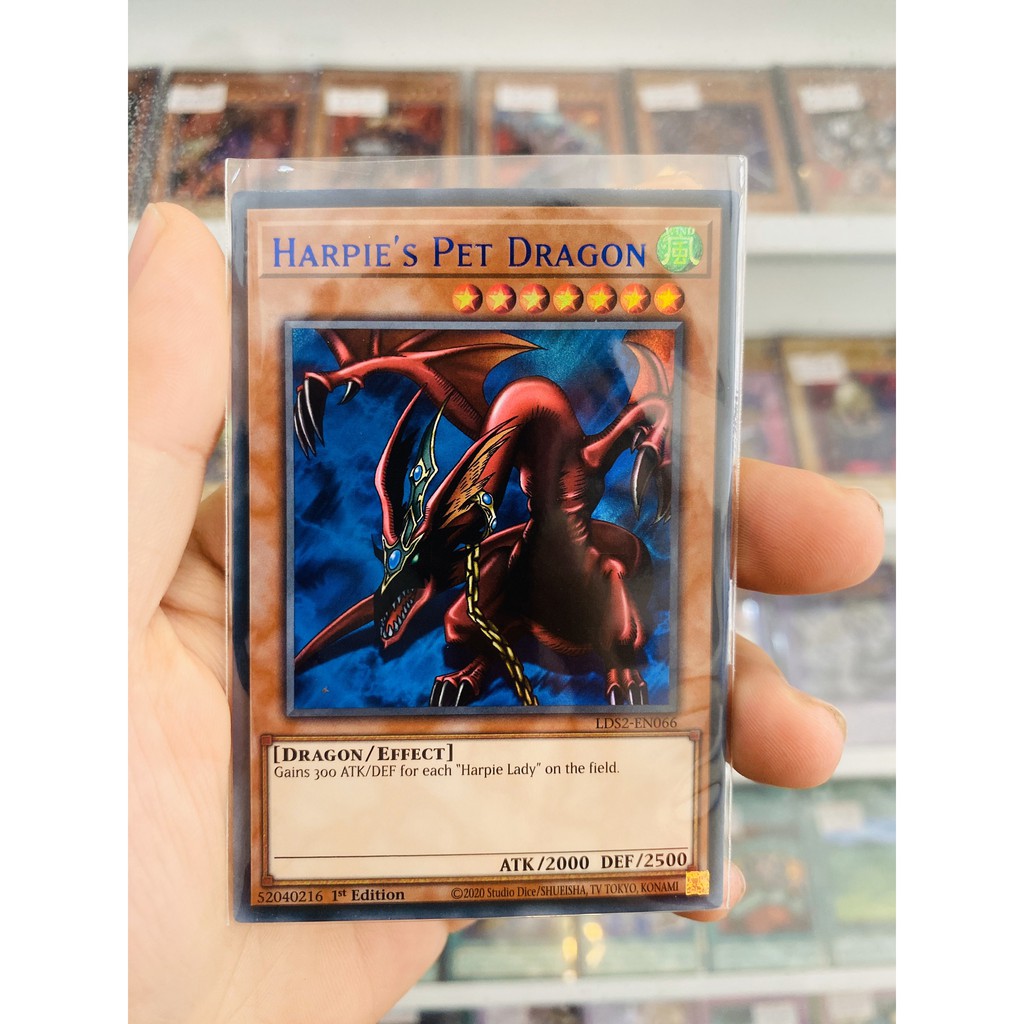 Thẻ Bài YugiOh! Mã LDS2-EN066 - Harpie's Pet Dragon - Ultra Rare (Blue) - 1st Edition