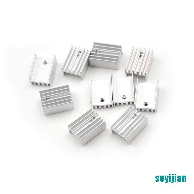 Set 10 Bộ Tản Nhiệt Bằng Nhôm Kích Thước 20x15x10mm Chuyên Dụng Cho TO-220