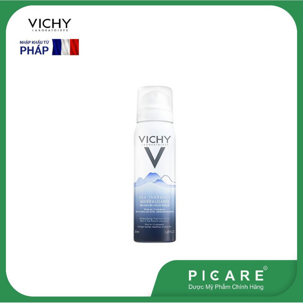 [CHÍNH HÃNG] Xịt khoáng dưỡng da Vichy Mineralizing Thermal Water 50ml