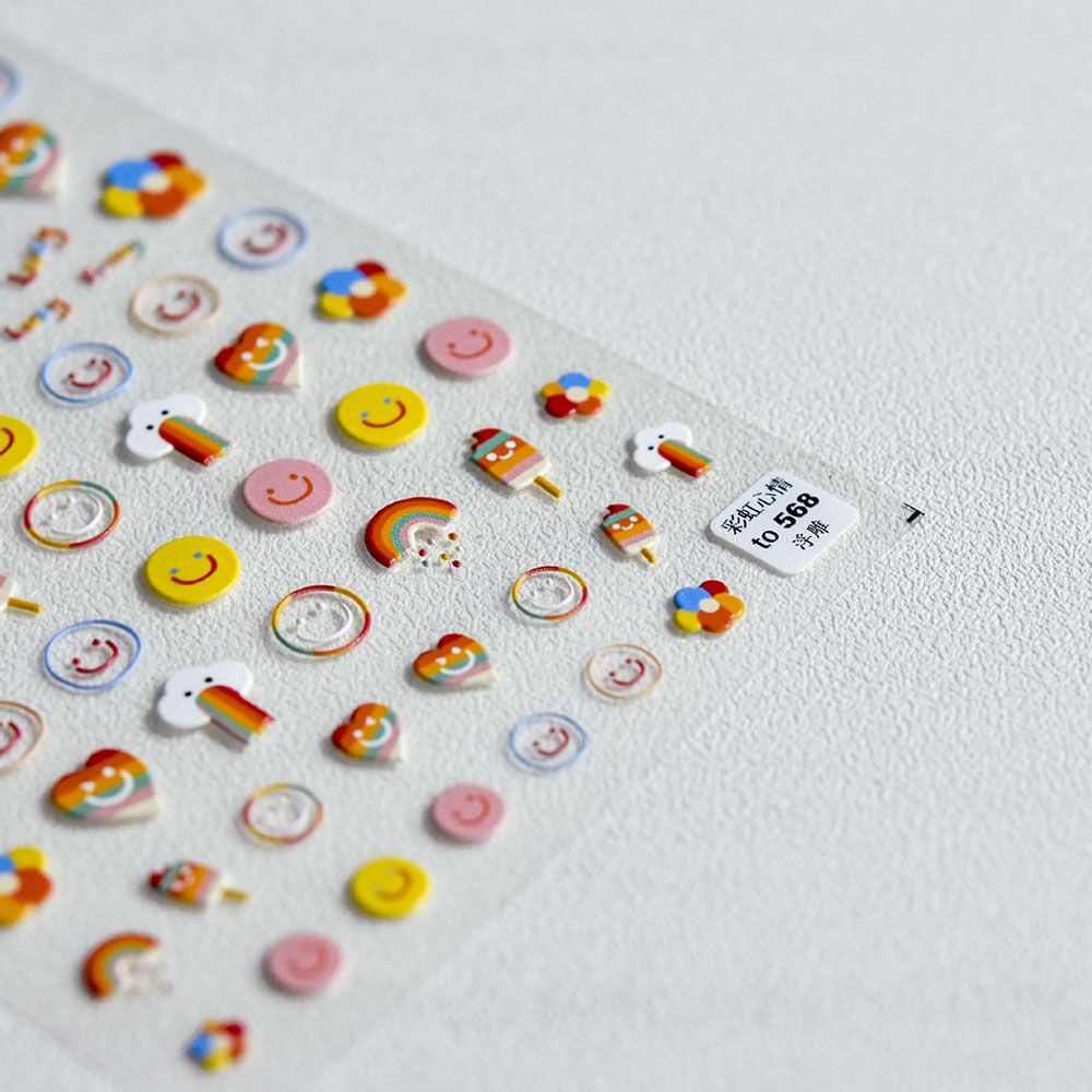 [Hàng mới về] Tờ sticker dập nổi 5D trang trí móng tay nghệ thuật tự làm nhiều kiểu tùy chọn hàng mới 2021