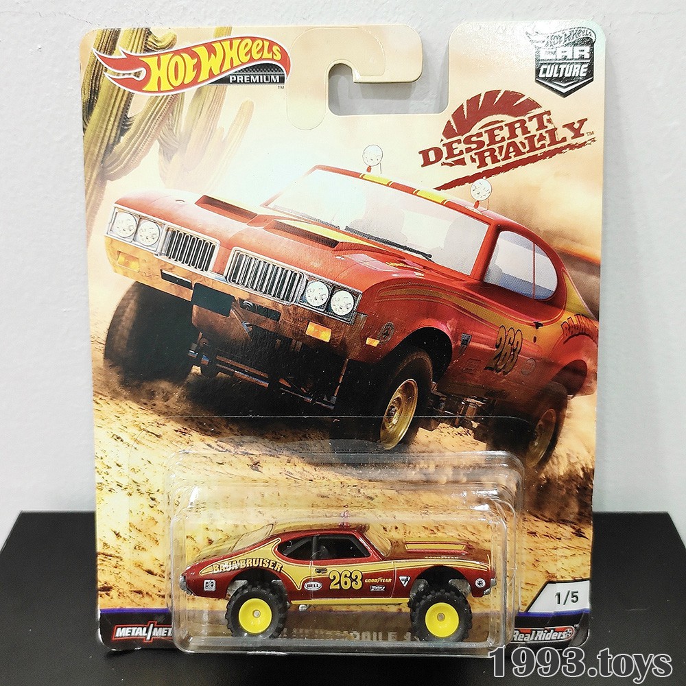 [New] Xe mô hình 1:64 Hot Wheels Premium 2019 - Car Culture Desert Rally - 70 Oldsmobile 442 FYN74