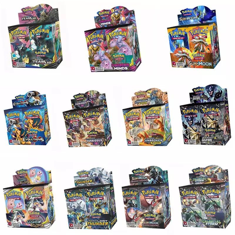 Bộ Thẻ Bài Pokemon TCG 324 Pcs Card Trading Game Sun&amp;Moon Cosmic Eclipse Sưu Tập Đẹp Đọc Đáo Sưu Tập Cao Cấp