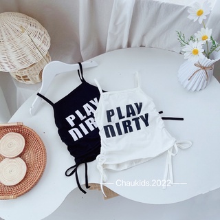 Set áo dây PLAY DIrTY bé gái