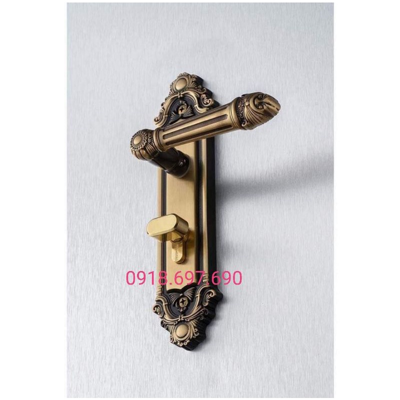 khóa tay gạt màu đồng rêu HUY HOÀNG HCR 5826