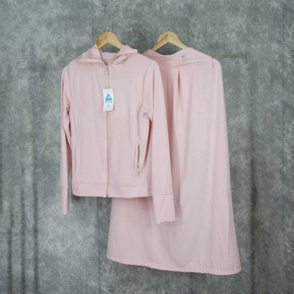 Set Áo nắng thông hơi và chân váy nắng