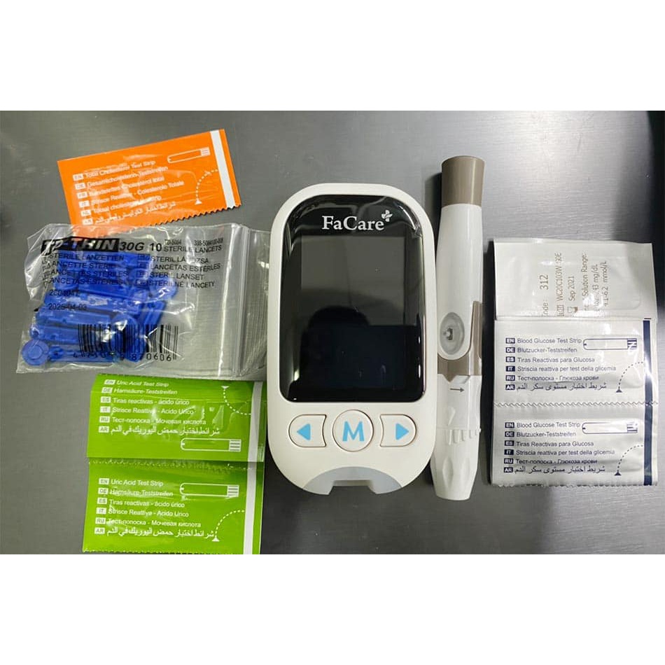 Que thử đường huyết Glucose dành cho máy đo Facare 5 trong 1 FC-M168 -tặng 25 kim lấy máu